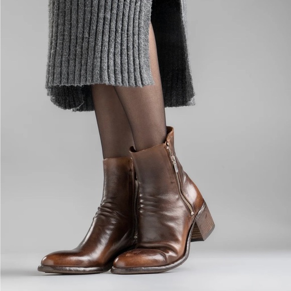 Officine Creative Shoes - OFFICINE CREATIVE DENNER 103 Brown Leather Boots-
